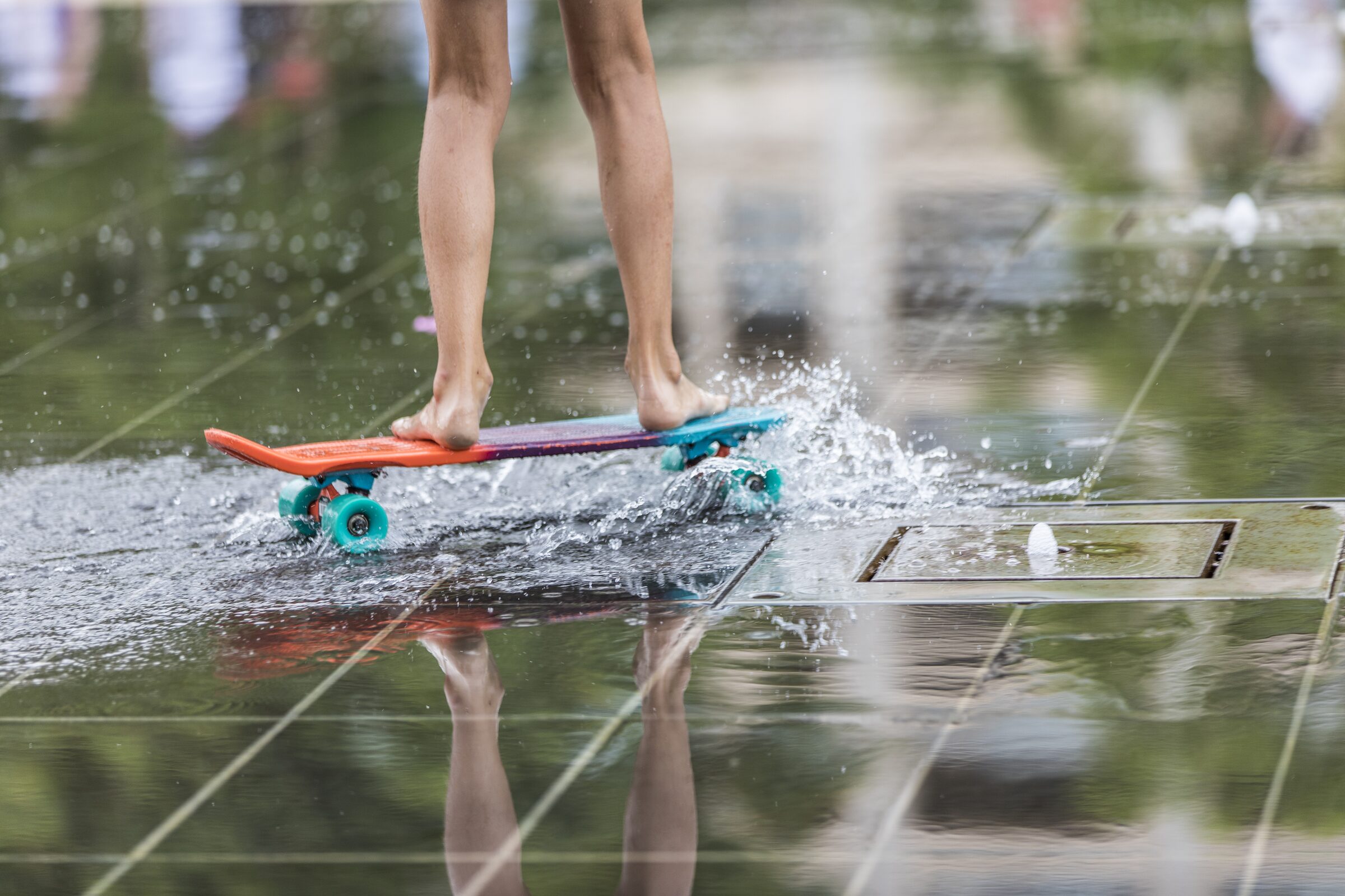 Skate en el agua