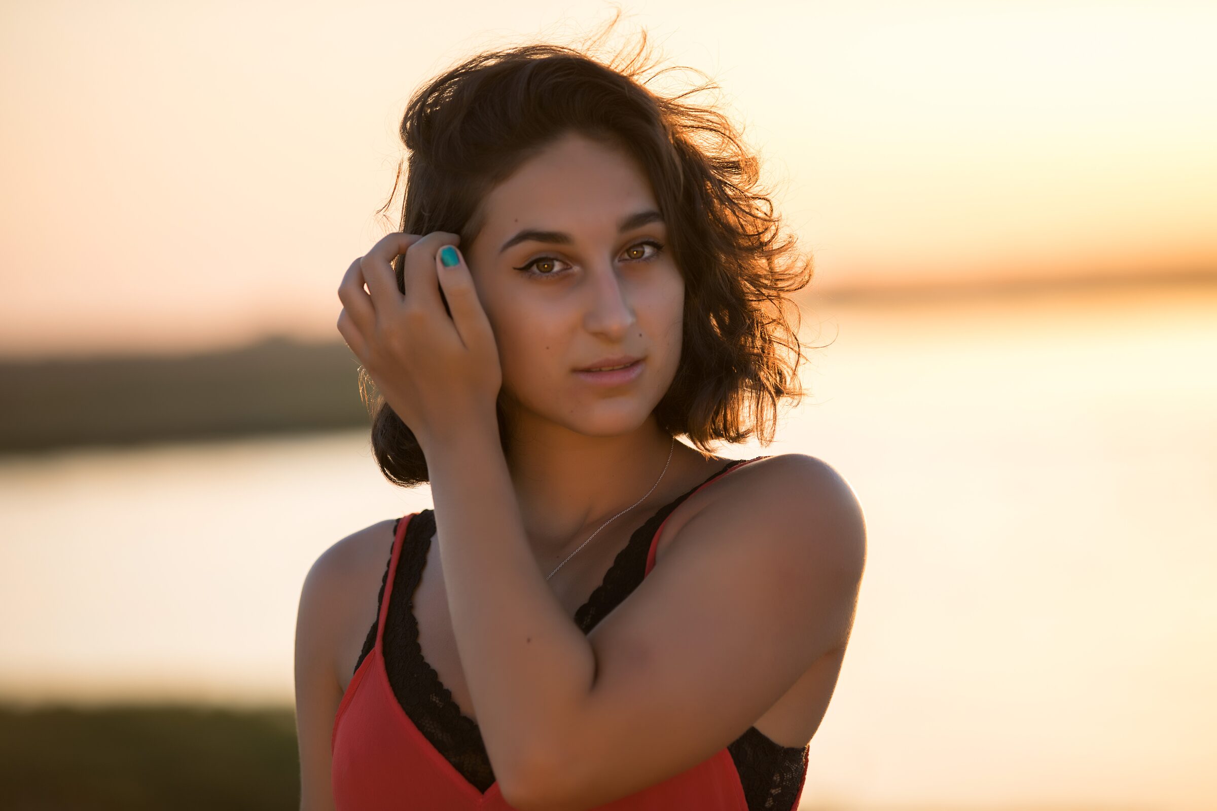 Momento de reflexión al atardecer